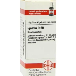 I-J-DHU Ignatia D 60 Globuli, 10 g