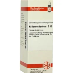 K-DHU Kalium sulfuricum D 12 Dilution, 20 ml