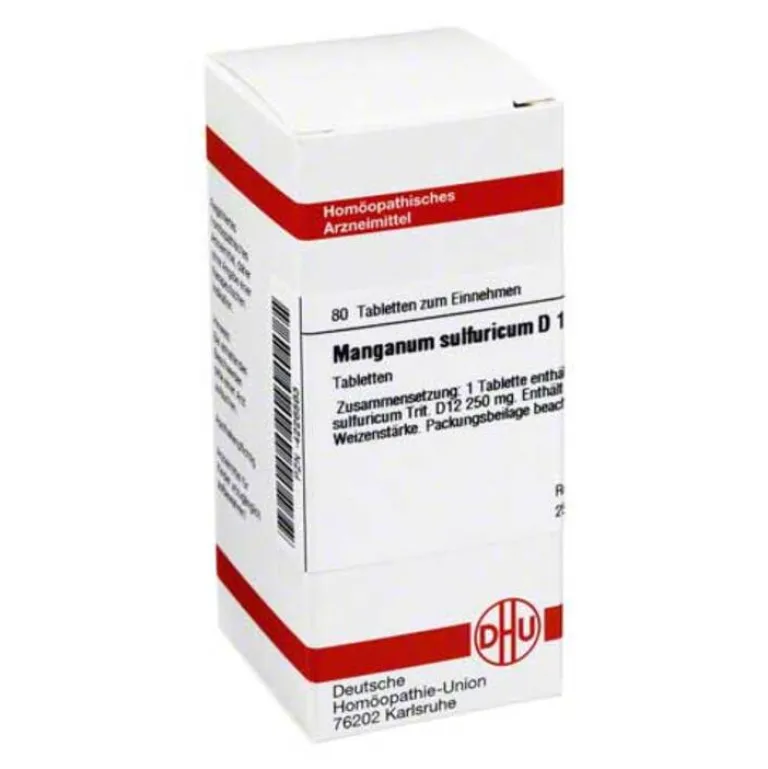 M-DHU Manganum sulfuricum D 12 Tabletten, 80 St