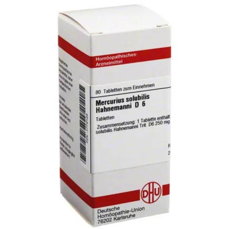 DHU M-Mercurius solubilis D 6 Tablett, 80 St