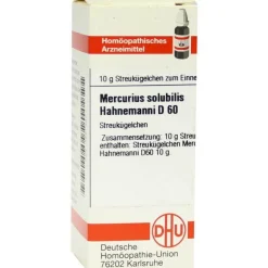 M-DHU Mercurius solubilis D 60 Globuli, 10 g