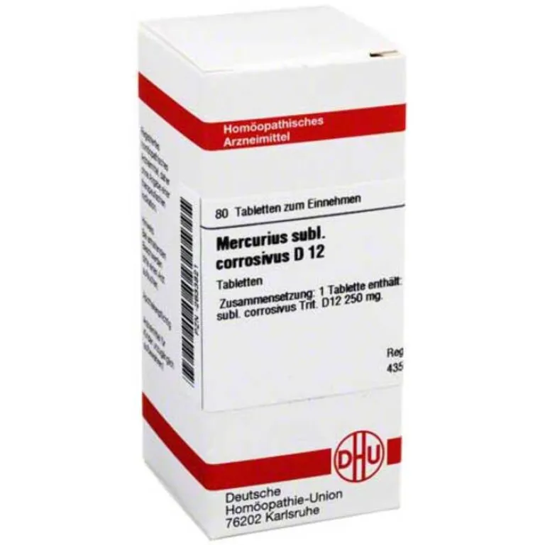 DHU M-Mercurius sublimatus corrosivus D 12 Tabletten, 80 St