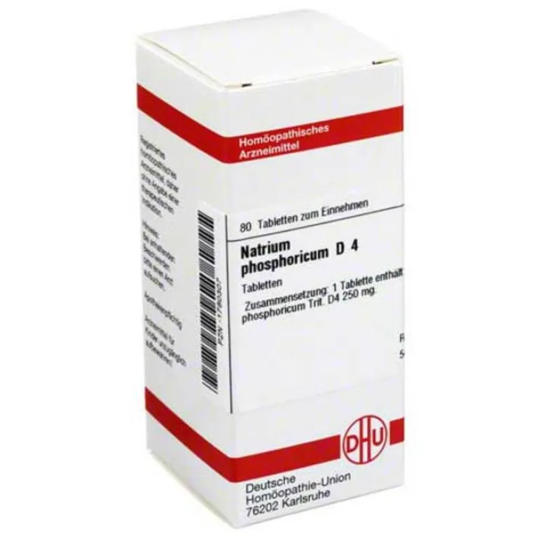 DHU Schüßler-Salze Salze 1-12-DHU Natrium phosphoricum D 4 Tabletten, 80 St