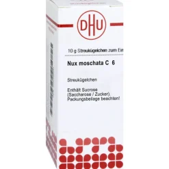 N-DHU Nux moschata C 6 Globuli, 10 g