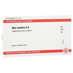 N|N-DHU Nux vomica D 6 Ampullen, 8X1 ml