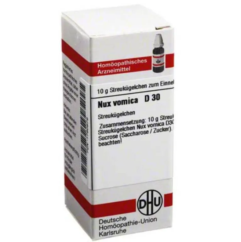 DHU N|N-Nux vomica D 30 Globuli, 10 g