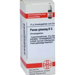 P|P-DHU Panax Ginseng D 3 Globuli, 10 g