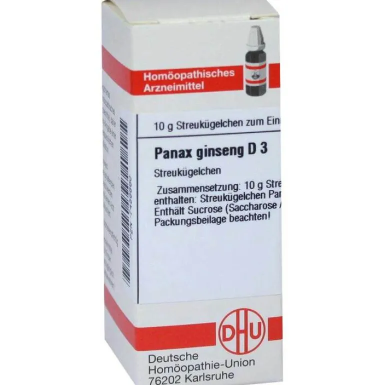 P|P-DHU Panax Ginseng D 3 Globuli, 10 g