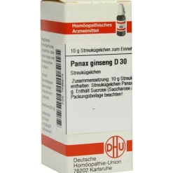 P-DHU Panax Ginseng D 30 Globuli, 10 g