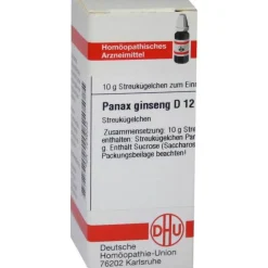 P|P-DHU Panax Ginseng D 12 Globuli, 10 g