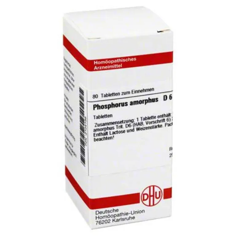 DHU P-Phosphorus amorph. D 6 Tabletten, 80 St