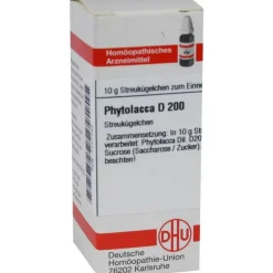 P|P-DHU Phytolacca D 200 Globuli, 10 g