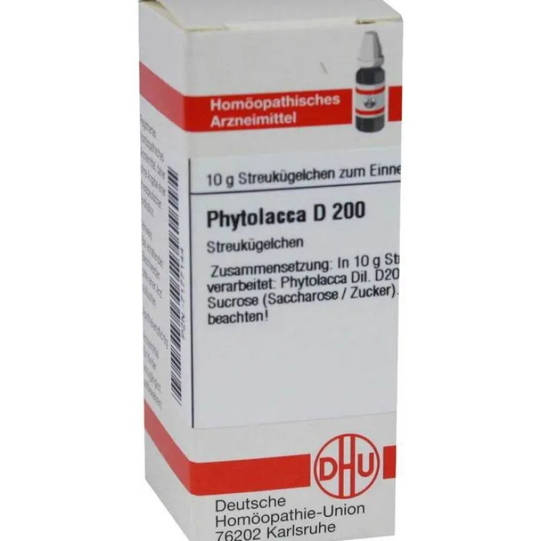P|P-DHU Phytolacca D 200 Globuli, 10 g