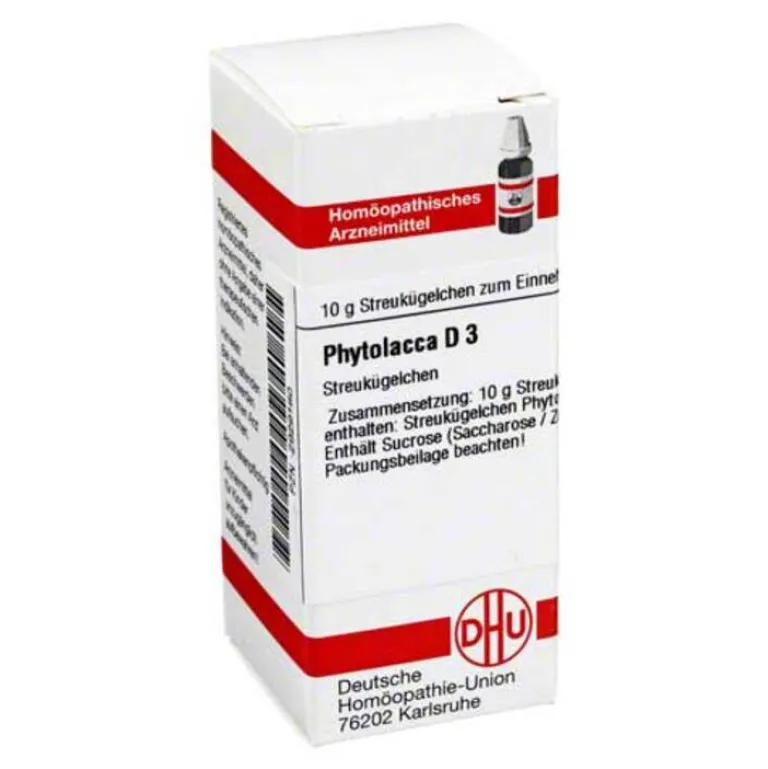 P|P-DHU Phytolacca D 3 Globuli, 10 g