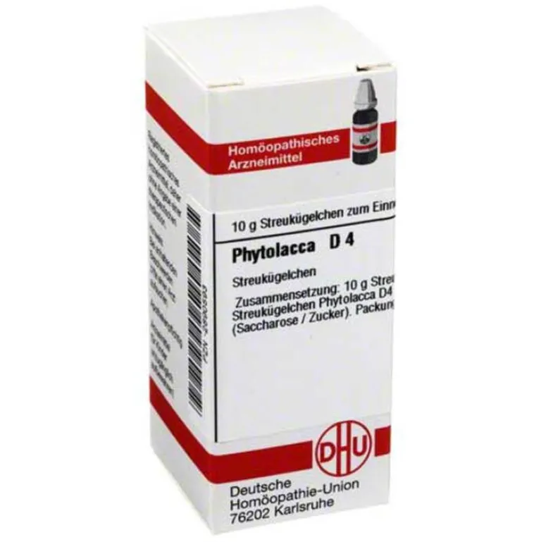 P|P-DHU Phytolacca D 4 Globuli, 10 g
