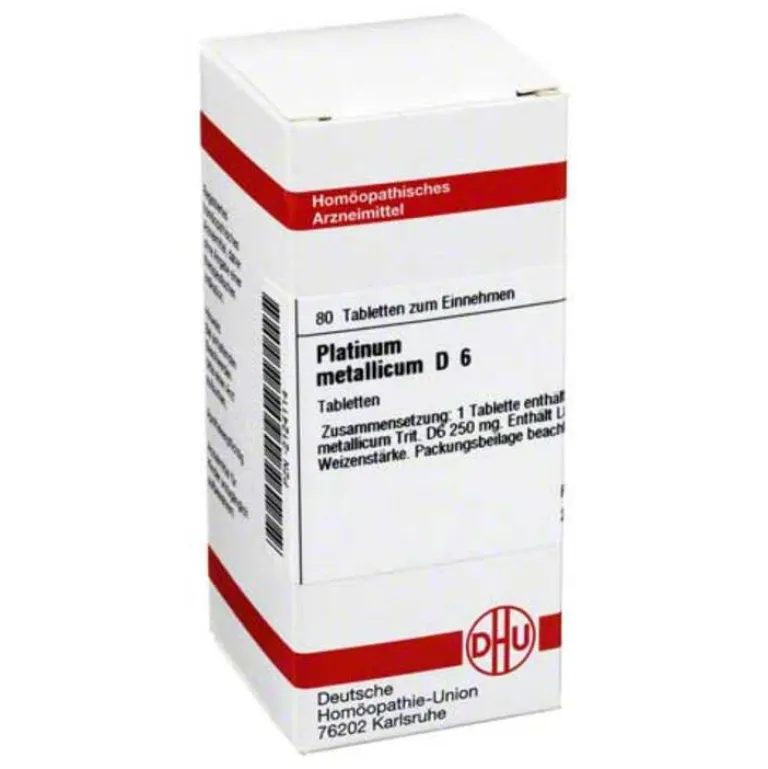 DHU P-Platinum metallicum D 6 Tabletten, 80 St