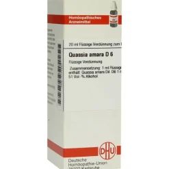 Q-R-DHU Quassia D 6 Dilution, 20 ml