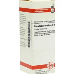 Q-R-DHU Rhus toxicodendron D 200 Dilution, 20 ml