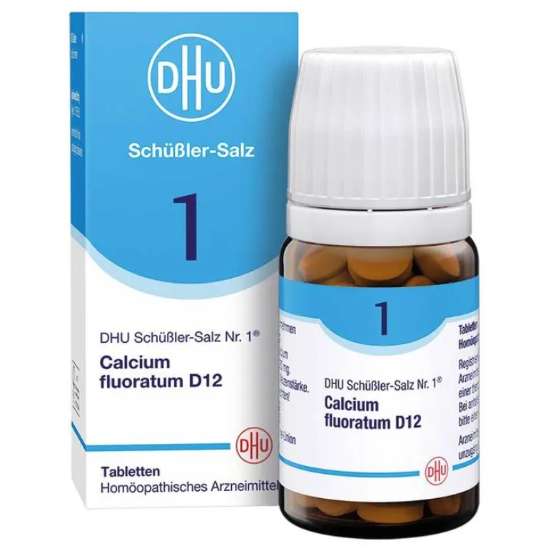 DHU Schüßler-Salze Salze 1-12|D 12-DHU Schüßler-Salz Nr. 1 Calcium fluoratum D12 Tabletten, 80 St