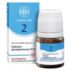 DHU Schüßler-Salze Salze Als Globuli|Salze 1-12-DHU Schüßler-Salz Nr. 2 Calcium phosphoricum D12 Globuli, 10 g
