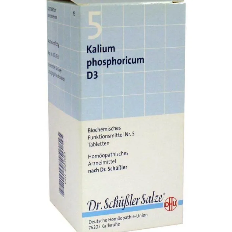 DHU Schüßler-Salze D 3|Salze 1-12-DHU Schüßler-Salz Nr. 5 Kalium phosphoricum D3 Tabletten, 420 St