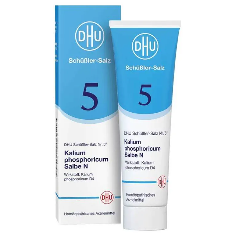 DHU Schüßler-Salze Salze 1-12|Salben-DHU Schüßler-Salz Nr. 5 Kalium phosphoricum Salbe N D4, 50 g