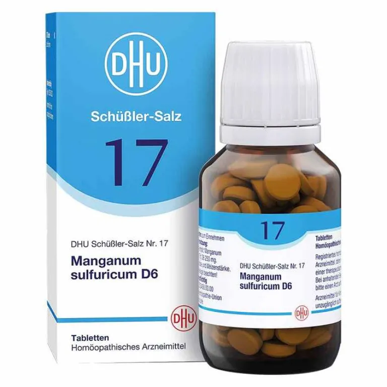DHU Schüßler-Salze Salze 13-24|D 6-DHU Schüßler-Salz Nr. 17 Manganum sulfuricum D6 Tabletten, 200 St