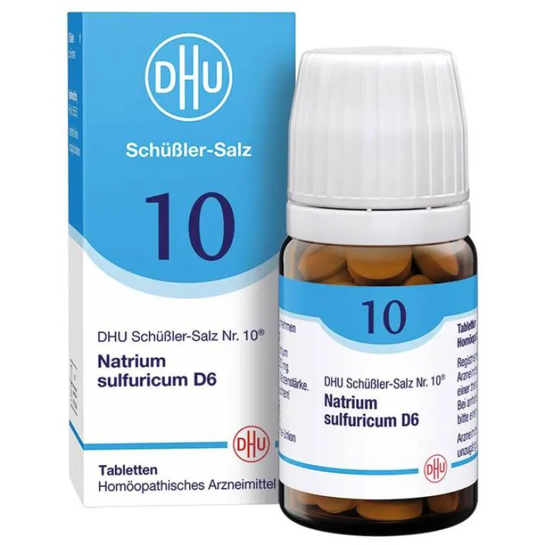 DHU Schüßler-Salze Salze 1-12|D 6-DHU Schüßler-Salz Nr. 10 Natrium sulfuricum D6 Tabletten, 80 St