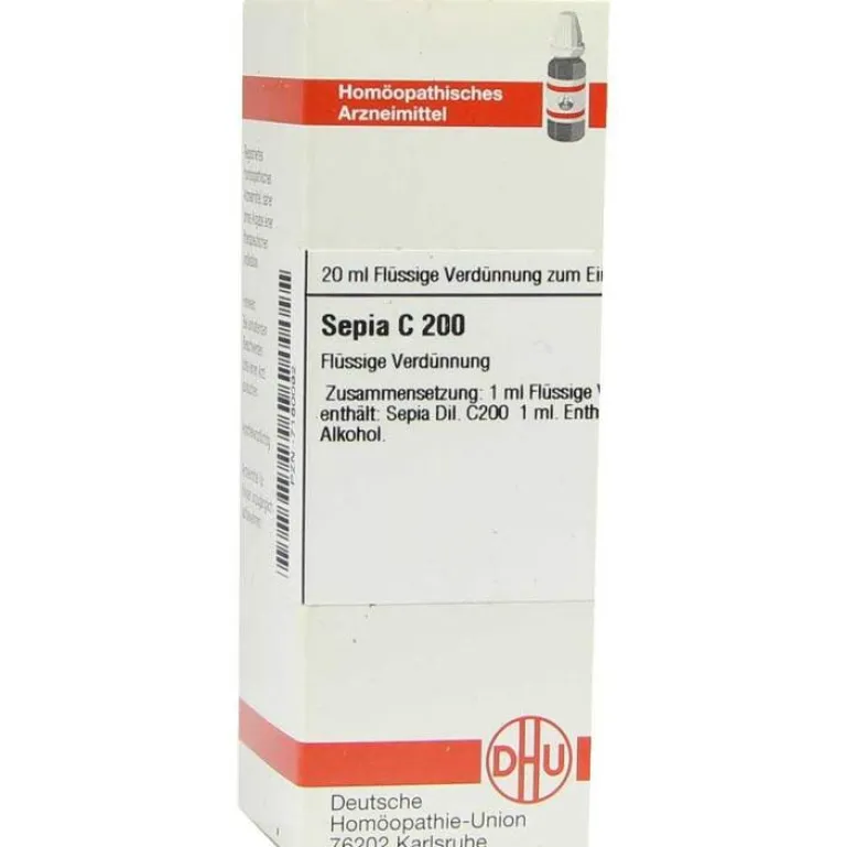 S-DHU Sepia C 200 Dilution, 20 ml