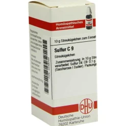 S-DHU Sulfur C 9 Globuli, 10 g
