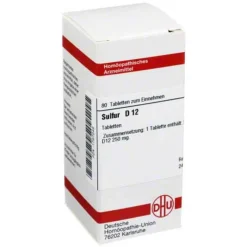 DHU S-Sulfur D 12 Tabletten, 80 St
