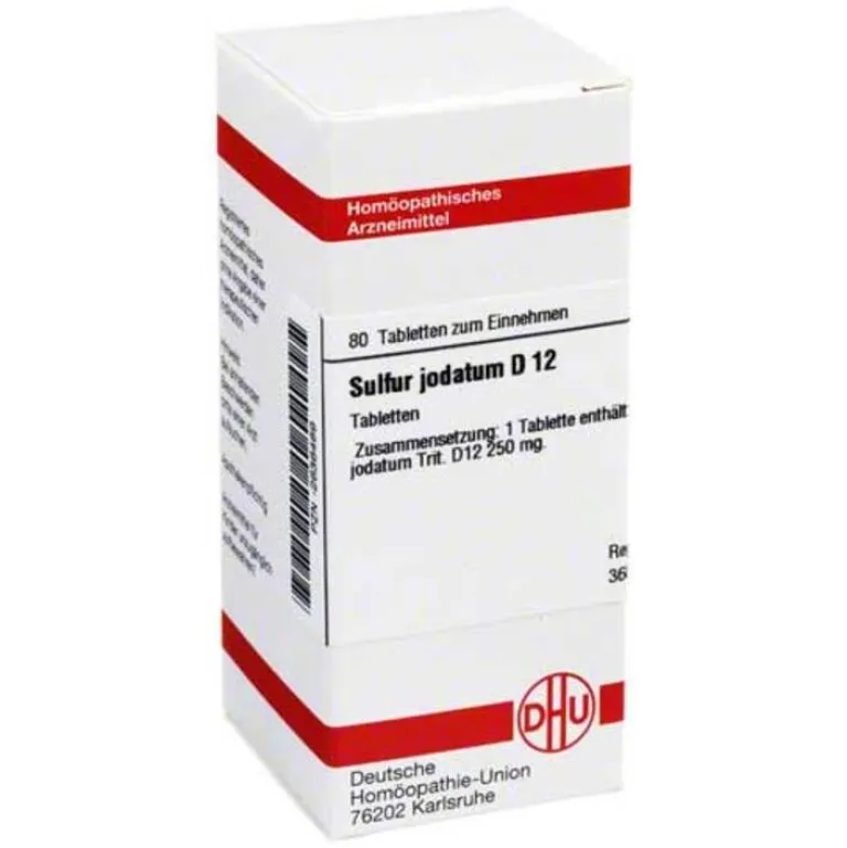 S-DHU Sulfur jodatum D 12 Tabletten, 80 St
