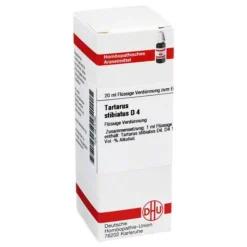 T-DHU Tartarus stibiatus D 4 Dilution, 20 ml