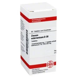 W-Z-DHU Zincum valerianicum D 30 Tabletten, 80 St