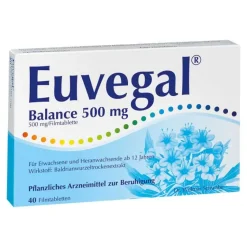Euvegal Baldrian|Beruhigungsmittel-Balance 500 mg Filmtabletten, 40 St