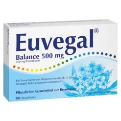 Euvegal Baldrian|Beruhigungsmittel-Balance 500 mg Filmtabletten, 80 St