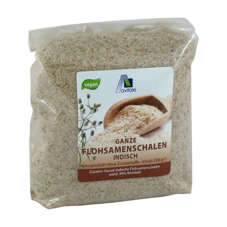 Avitale Flohsamenschalen|Ballaststoffe-Flohsamenschalen indisch, 250 g