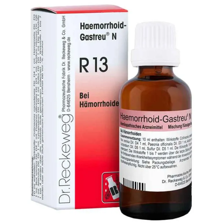 Dr. Reckeweg Dr. Reckeweg|Hämorrhoiden Salbe-Haemorrhoid-Gastreu® N R13 Tropfen zum Einnehmen, 22 ml