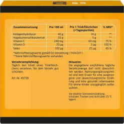 Litozin Hagebuttenpulver-Hagebutte + Kollagen Trinkfläschchen, 30X25 ml