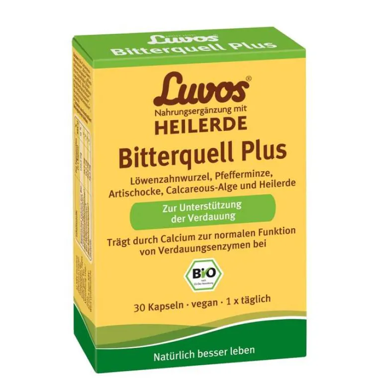 Luvos Heilerde|Verdauung-Heilerde Bio Bitterquell Plus Kapseln, 30 St