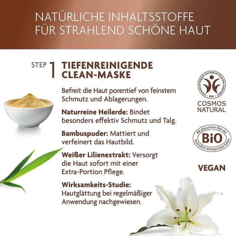 Luvos Heilerde|Gesichtsmasken-Heilerde Hydro Booster & Clean Maske 2 + 7,5ml, 1 P
