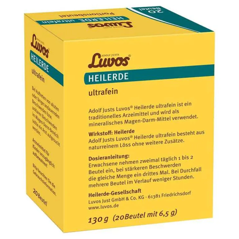 Luvos Heilerde|Sodbrennen Medikamente-Heilerde ultrafein Portionsbeutel, 20X6.5 g