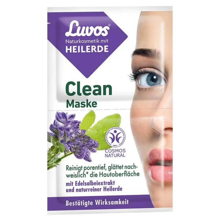 Luvos Heilerde|Gesichtsmasken-Naturkosmetik Heilerde Clean-Maske, 2X7.5 ml