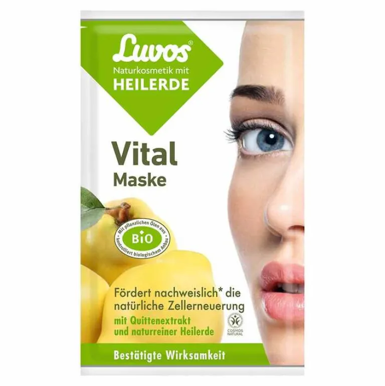 Luvos Heilerde|Gesichtsmasken-Naturkosmetik Heilerde Vital Maske, 2X7.5 ml