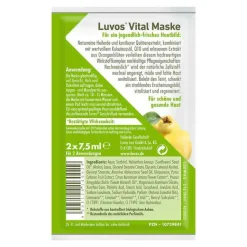Luvos Heilerde|Gesichtsmasken-Naturkosmetik Heilerde Vital Maske, 2X7.5 ml