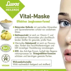 Luvos Heilerde|Gesichtsmasken-Naturkosmetik Heilerde Vital Maske, 2X7.5 ml