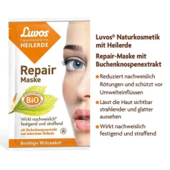 Luvos Heilerde|Gesichtsmasken-Naturkosmetik Heilerde Repair Maske, 2X7.5 ml