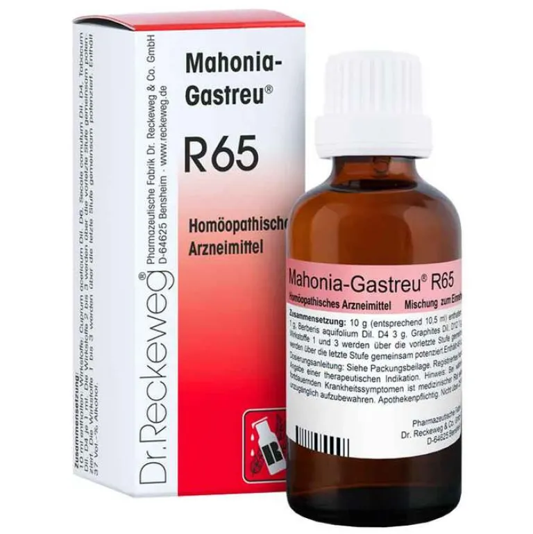 Dr. Reckeweg-Mahonia Gastreu R 65 Tropfen zum Einnehmen, 50 ml