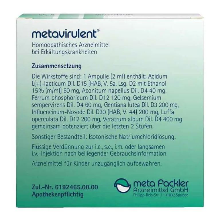 Metavirulent Meta Fackler-Injektionslösung, 5X2 ml