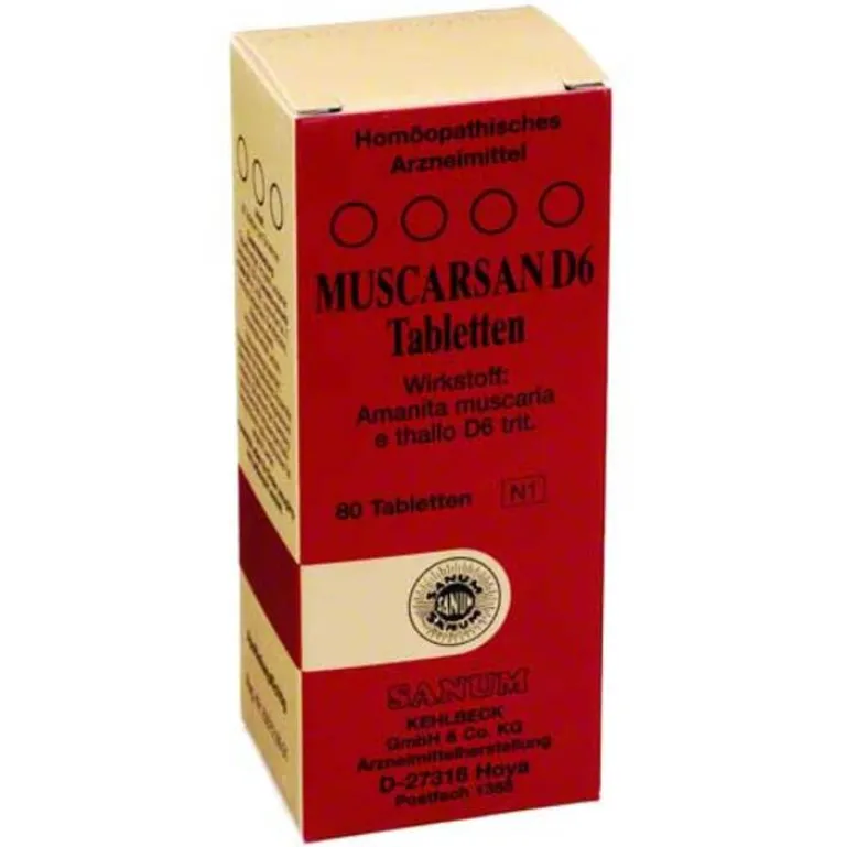 Muscarsan Sanum Kehlbeck-D 6 Tabletten, 80 St